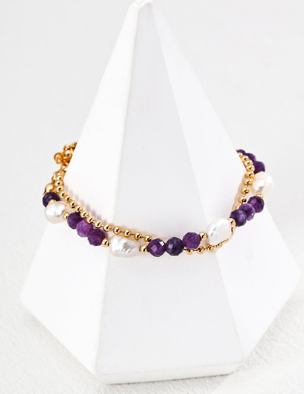 Violette Pearl Layered Bracelet