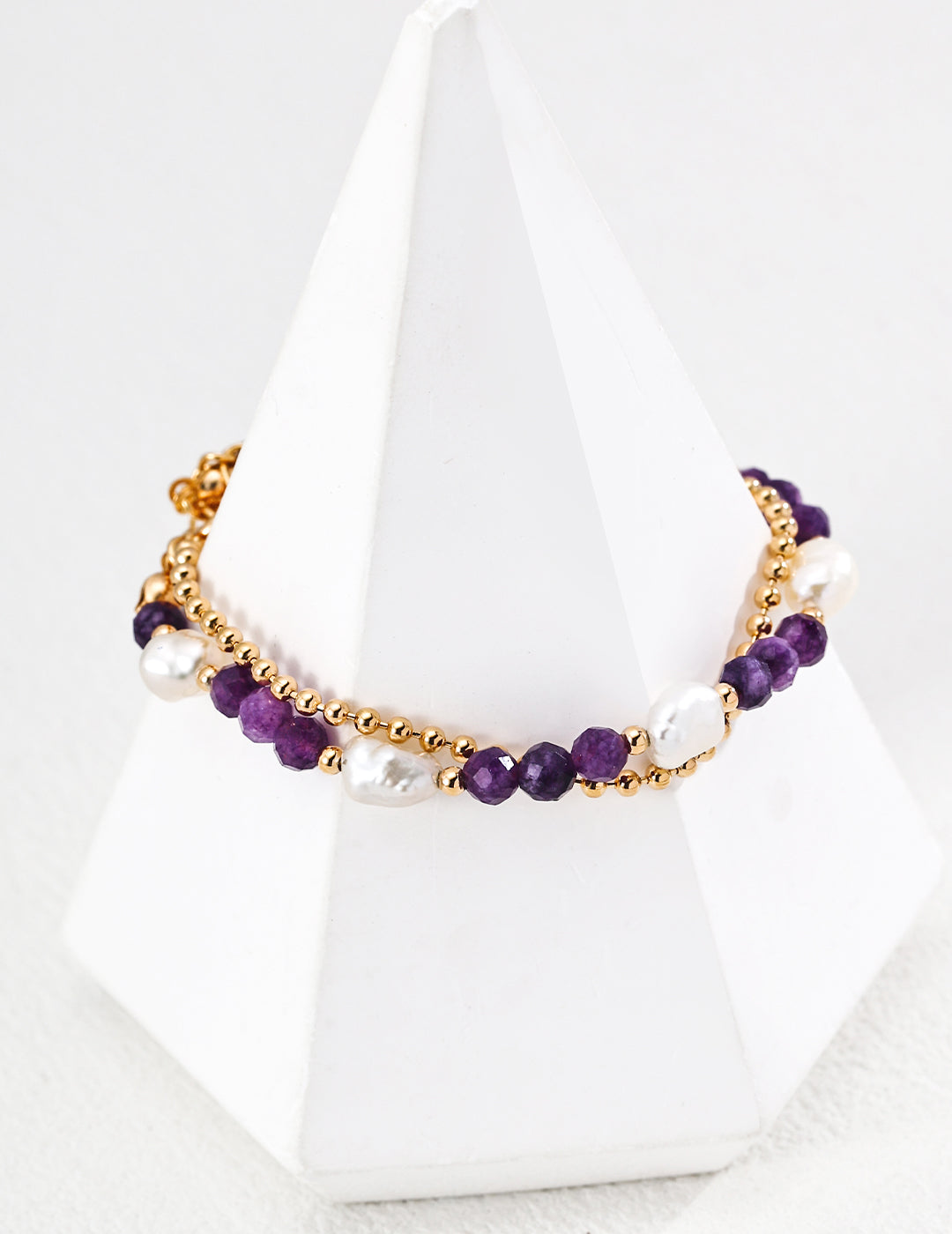 Violette Pearl Layered Bracelet