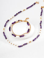 Violette Pearl Layered Bracelet