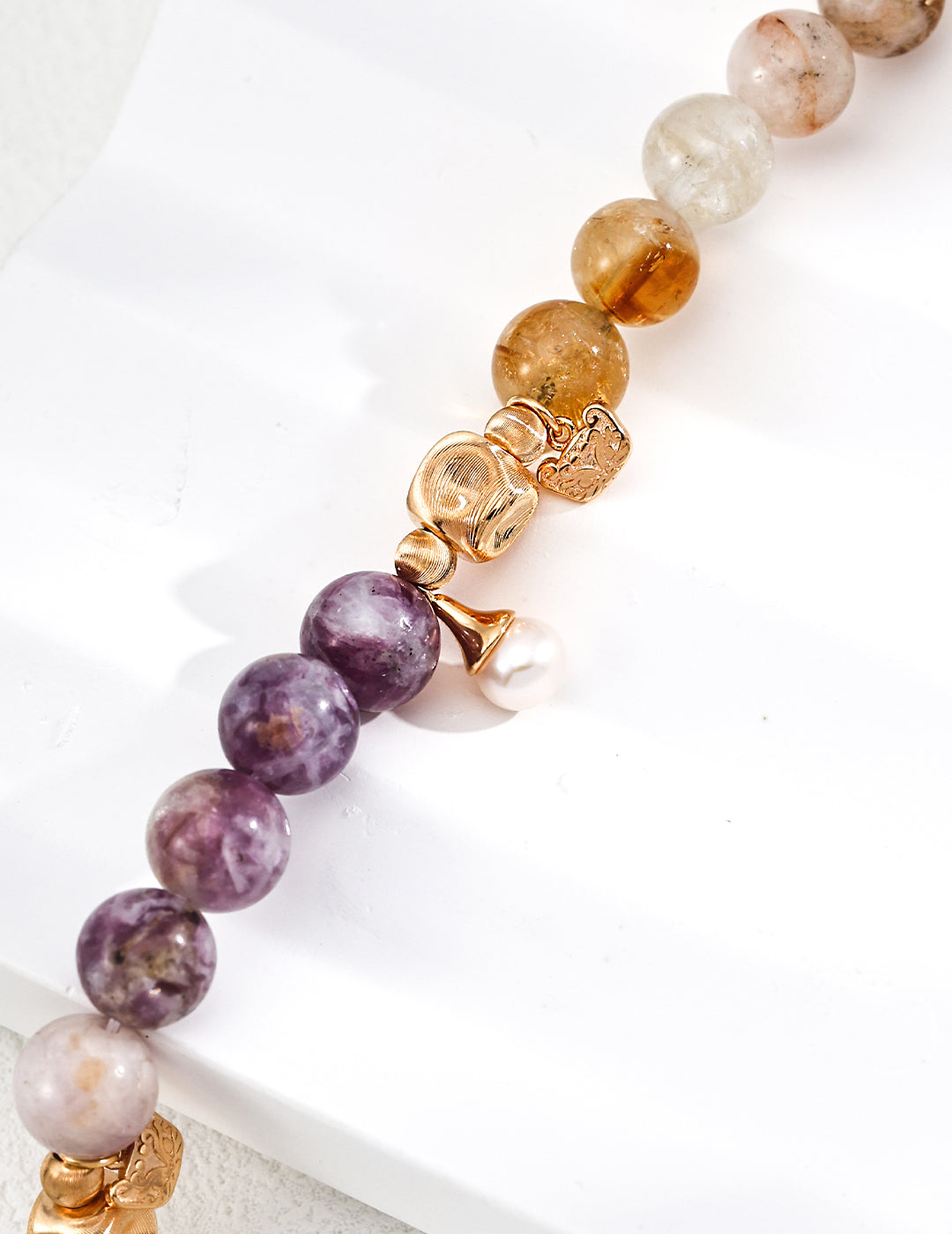 Aura Gemstone Beaded Bracelet
