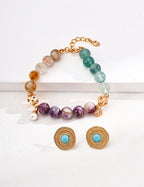 Aura Gemstone Beaded Bracelet