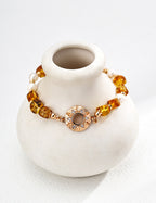 Solara Amber Pearl Bracelet