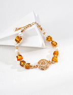 Solara Amber Pearl Bracelet