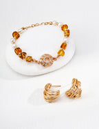 Solara Amber Pearl Bracelet