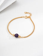 Violette Amethyst Chain Bracelet