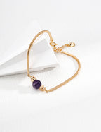 Violette Amethyst Chain Bracelet