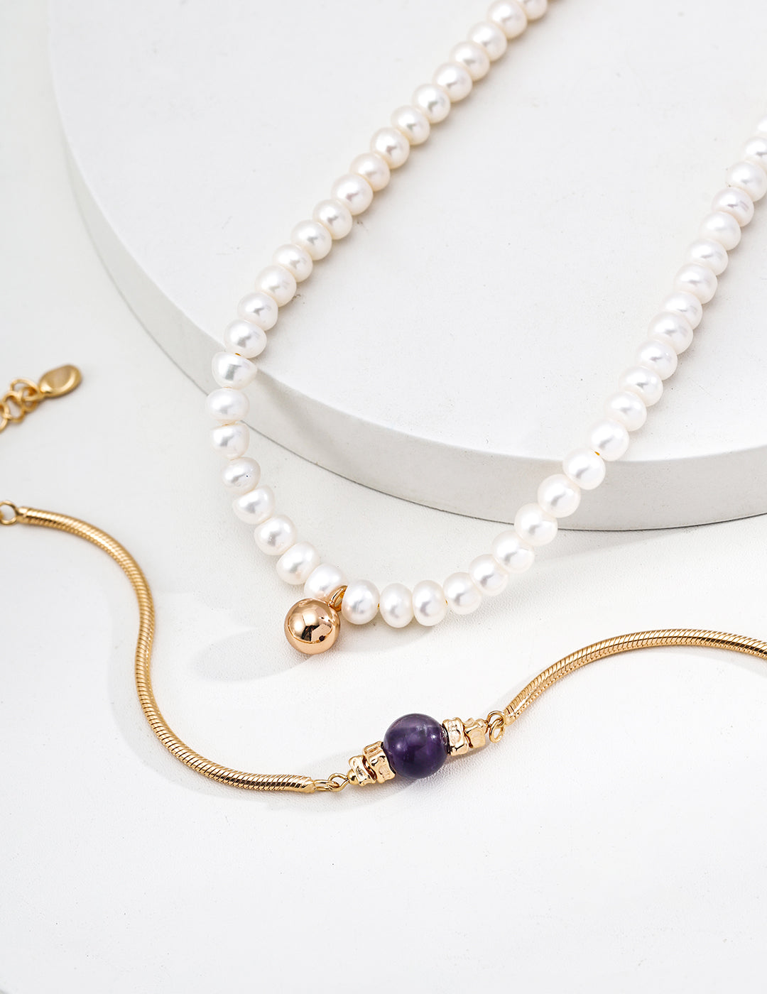 Violette Amethyst Chain Bracelet