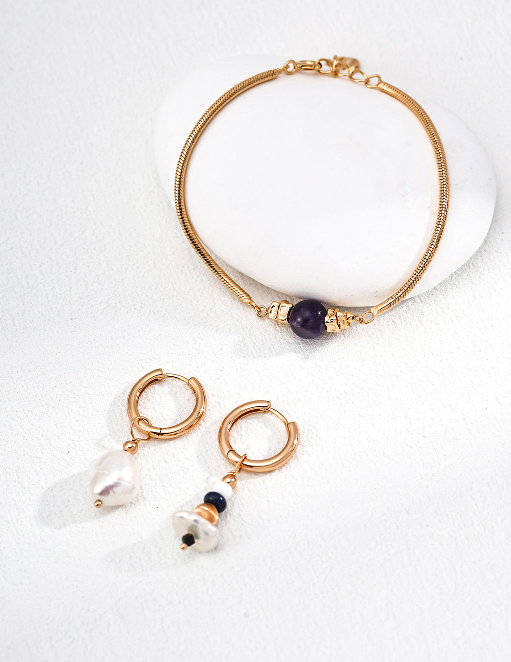Violette Amethyst Chain Bracelet