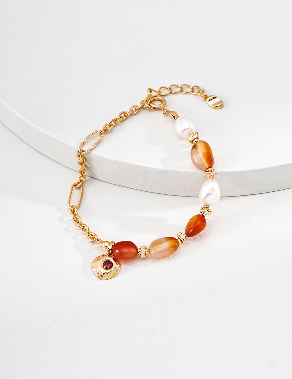 Soleil Carnelian Chain Bracelet