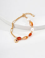 Soleil Carnelian Chain Bracelet