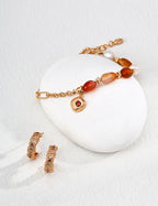 Soleil Carnelian Chain Bracelet