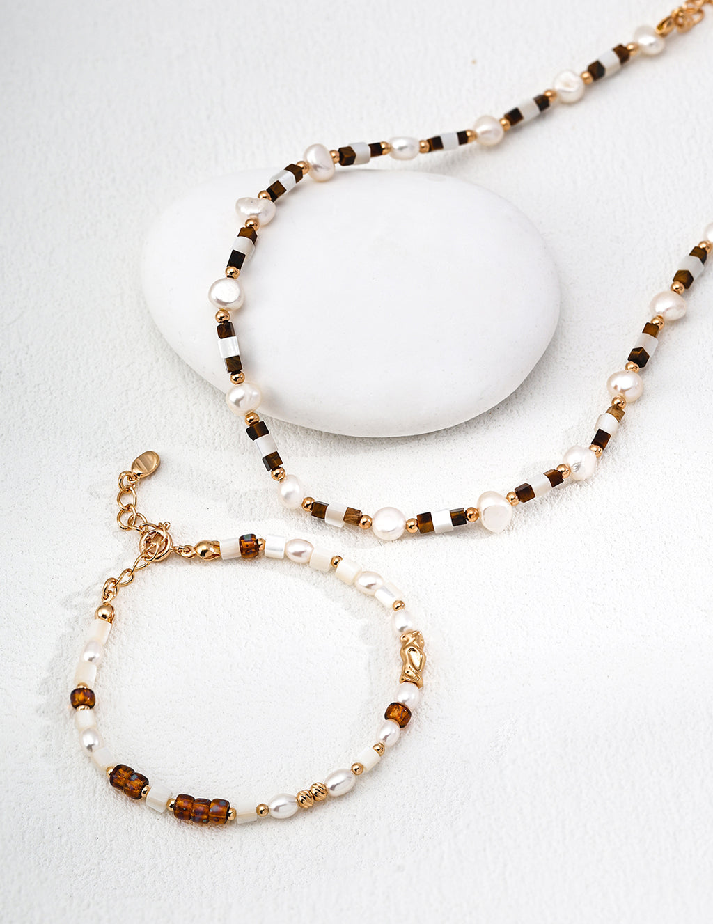Ambra Nacre Beaded Bracelet