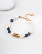 Azure Deco Pearl Bracelet