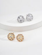 Soleil Pavé Stud Earrings