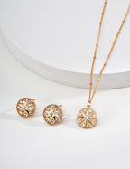 Soleil Pavé Stud Earrings