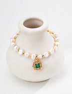 Verde Halo Pearl Bracelet