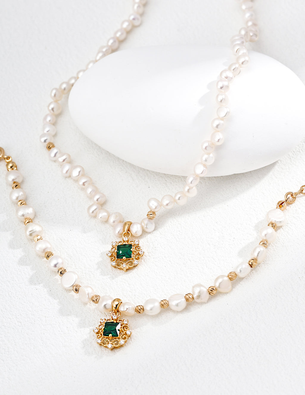 Verde Halo Pearl Bracelet