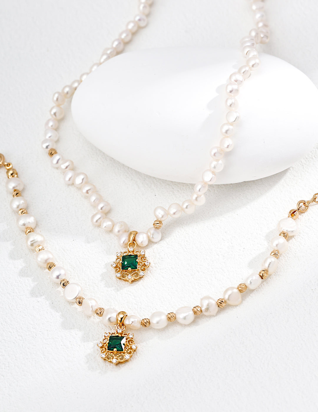 Verde Halo Pearl Bracelet