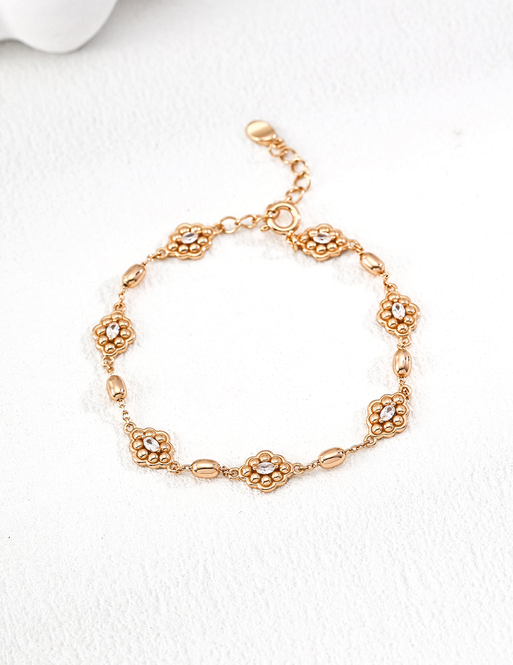 Fleur Crystal Chain Bracelet