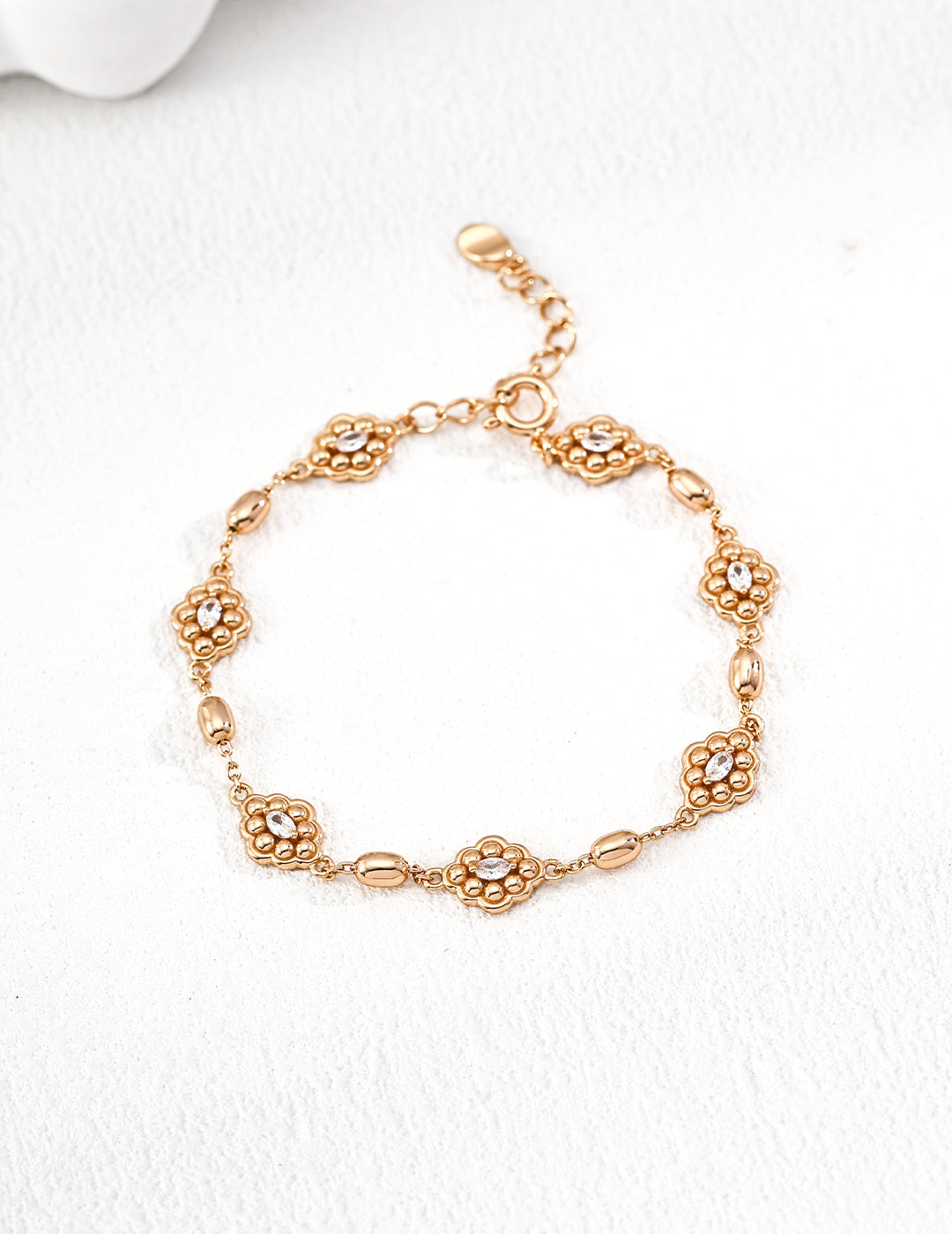 Fleur Crystal Chain Bracelet