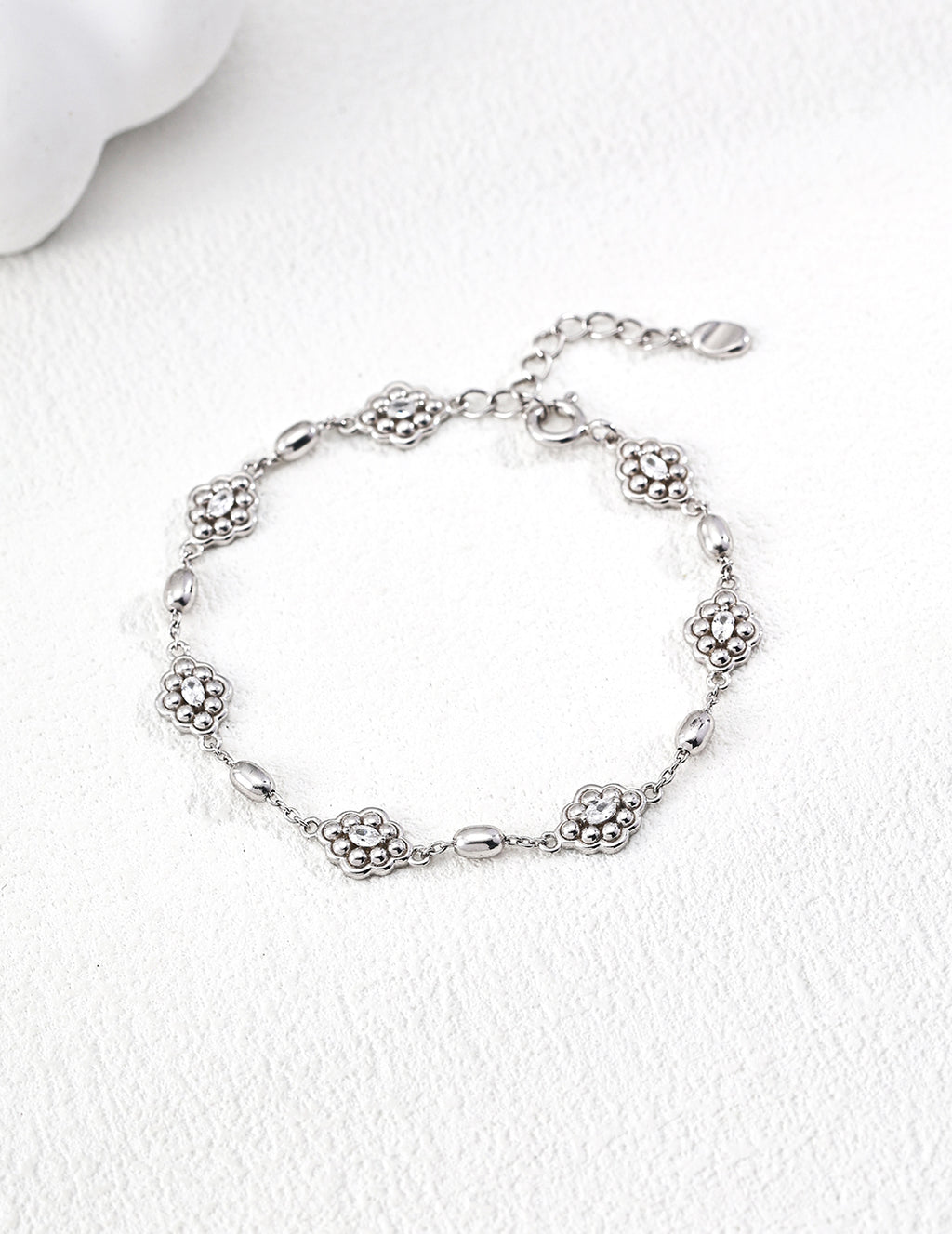 Fleur Crystal Chain Bracelet