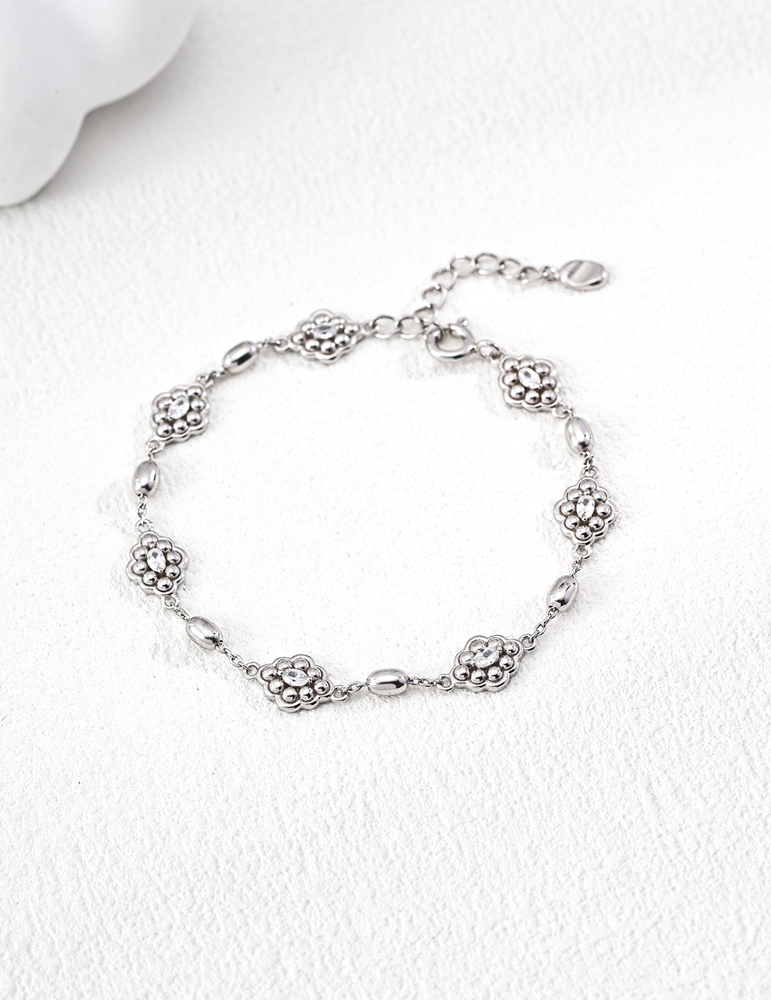 Fleur Crystal Chain Bracelet