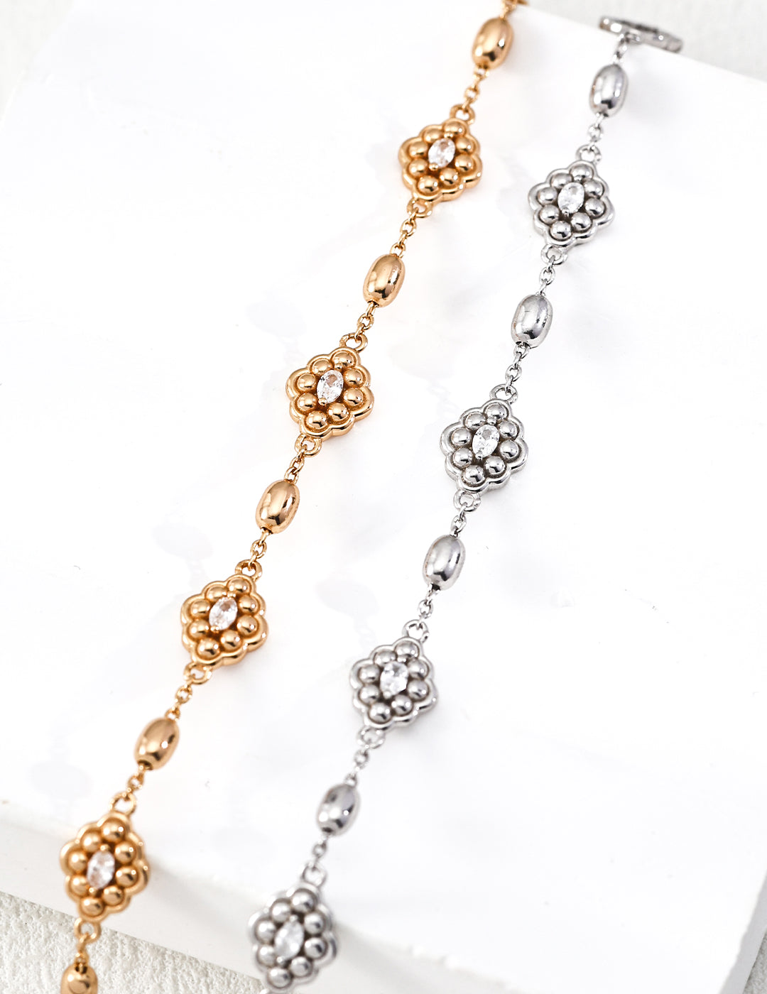 Fleur Crystal Chain Bracelet Secondary image
