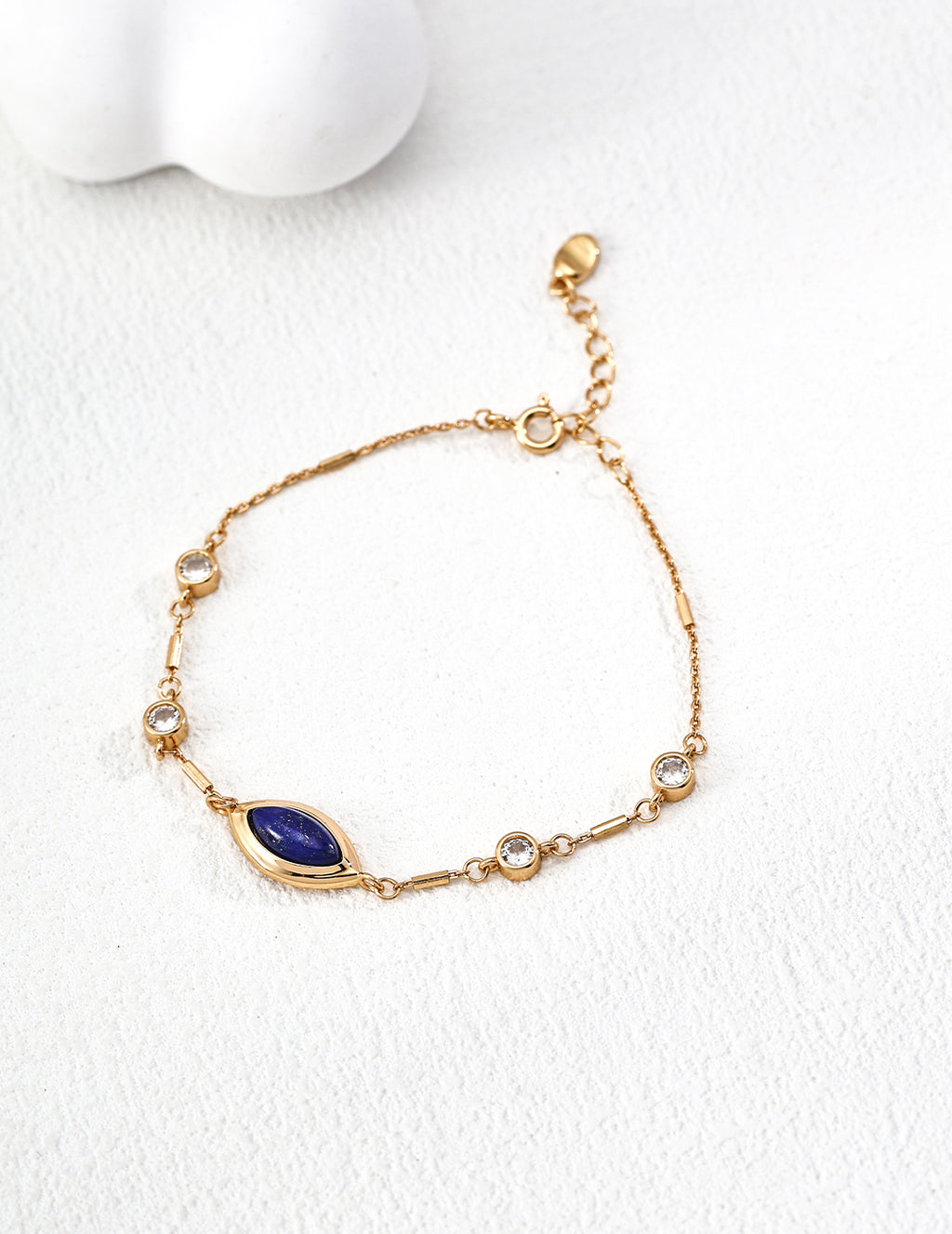 Azure Marquise Chain Bracelet