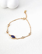 Azure Marquise Chain Bracelet