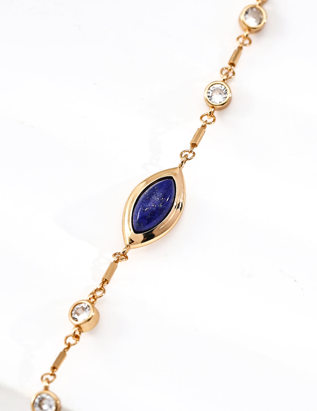 Azure Marquise Chain Bracelet