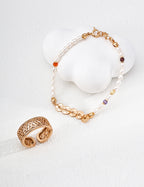 Lumi Coin Pearl Bracelet