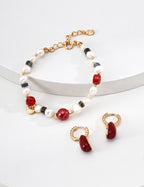 Rouge Noir Pearl Bracelet
