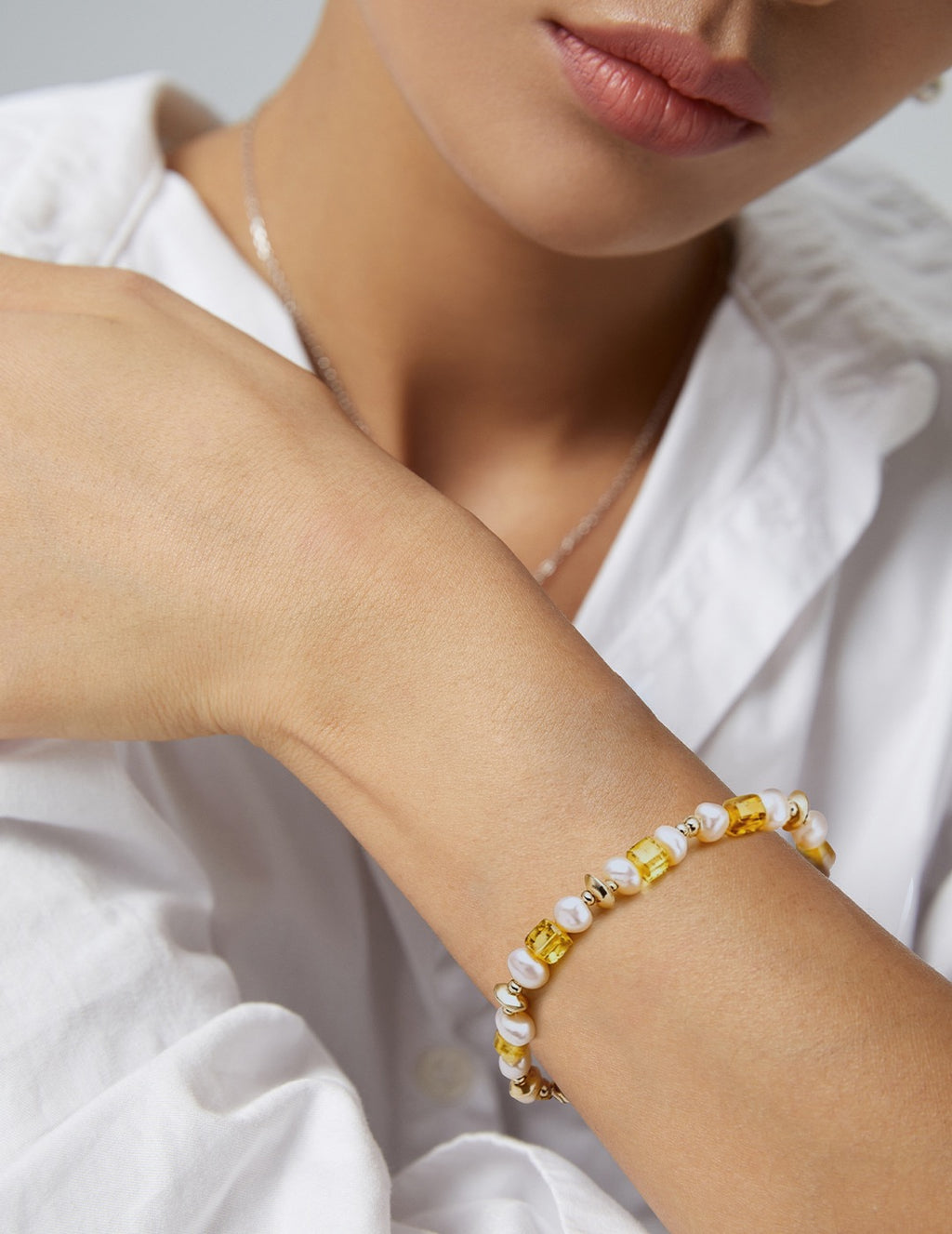Solana Pearl Beaded Bracelet