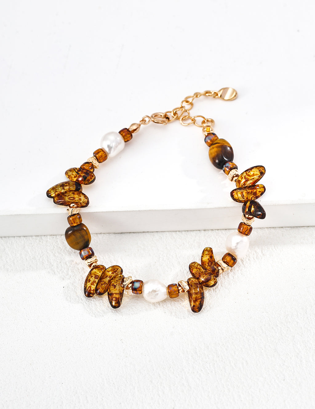 Amber Coast Beaded Bracelet