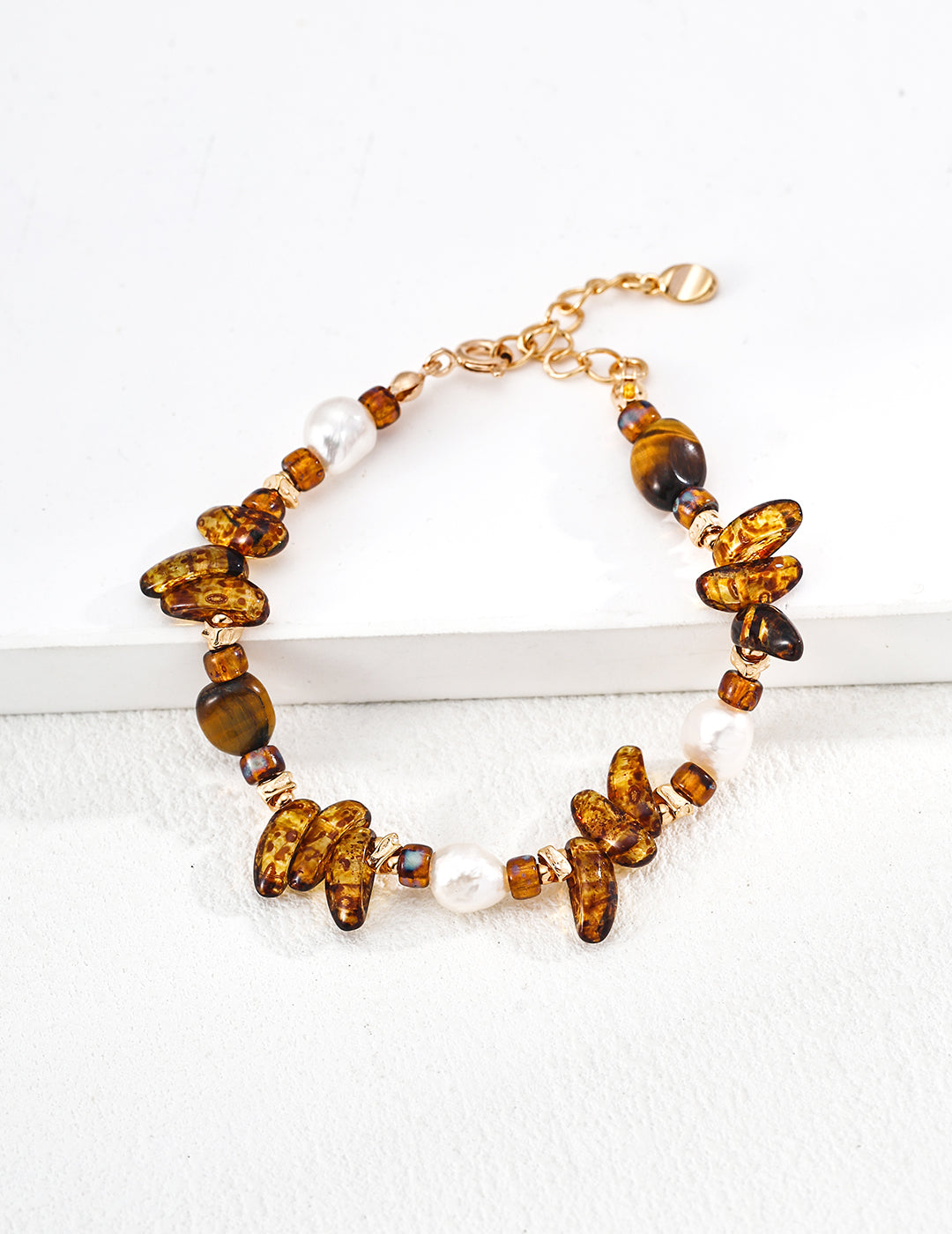 Amber Coast Beaded Bracelet