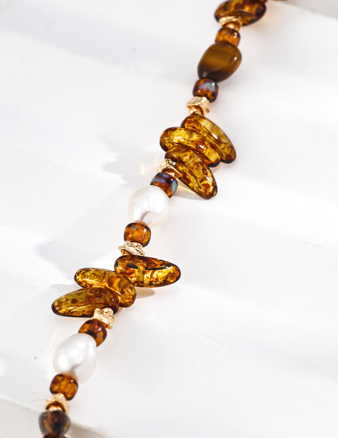 Amber Coast Beaded Bracelet