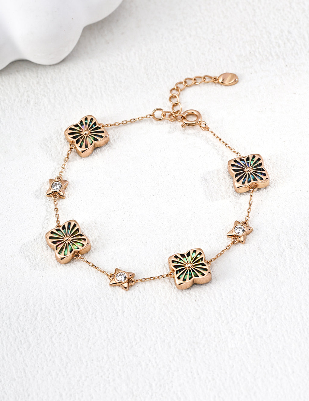Verde Clover Chain Bracelet