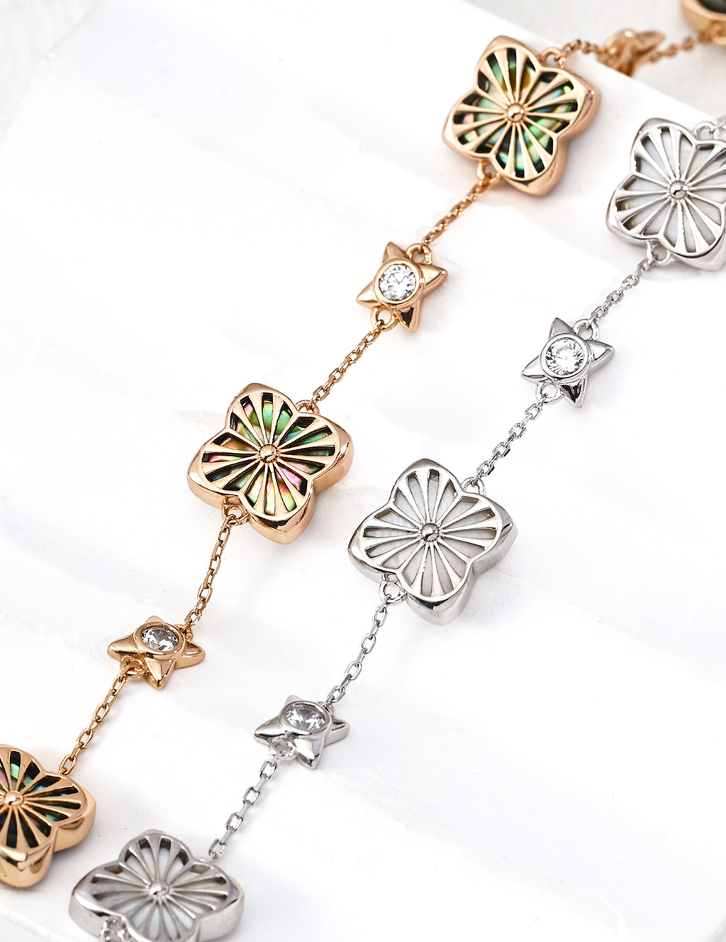Verde Clover Chain Bracelet