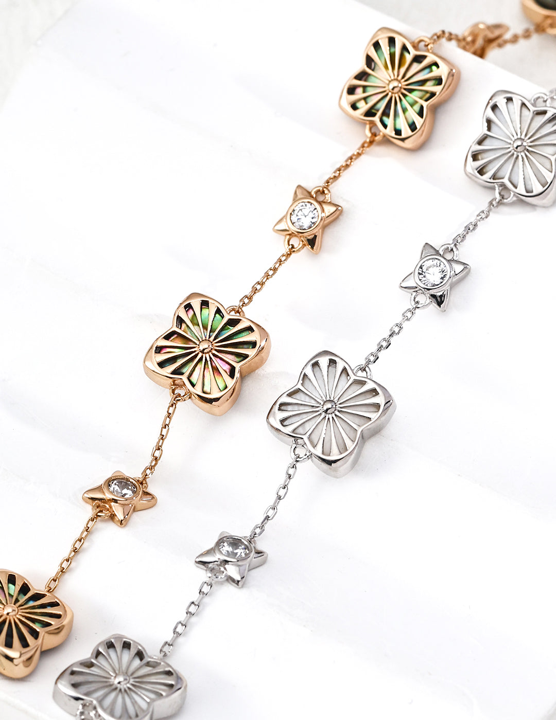 Verde Clover Chain Bracelet