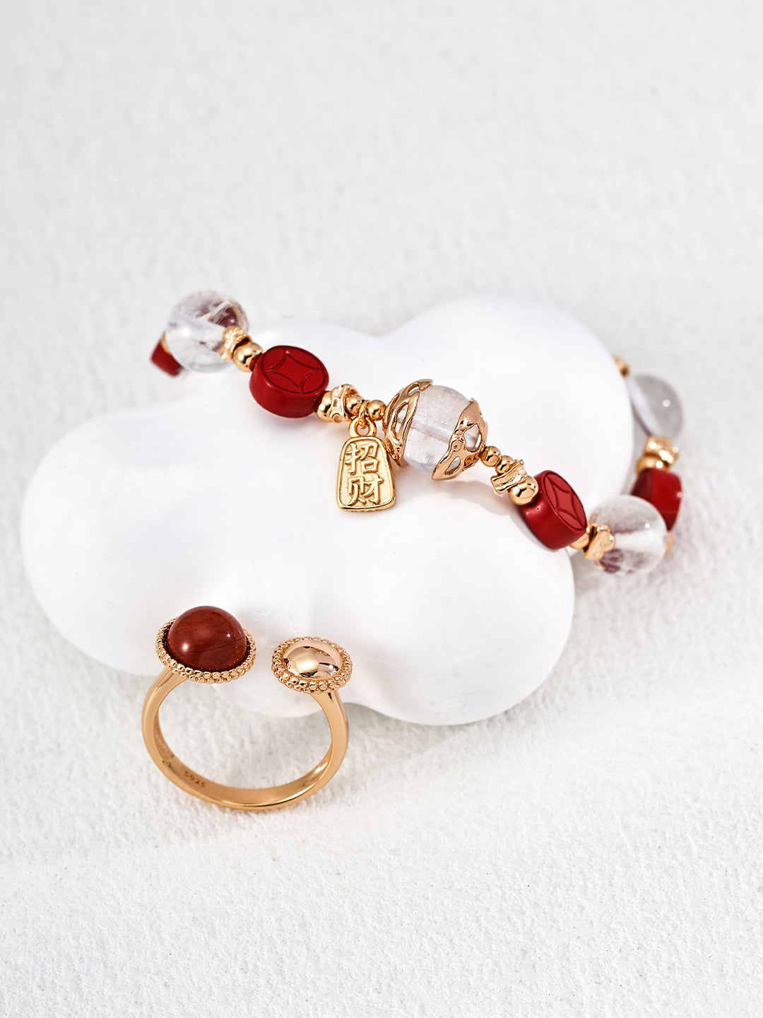 Rouge Fortune Quartz Bracelet