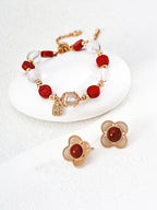 Rouge Fortune Quartz Bracelet