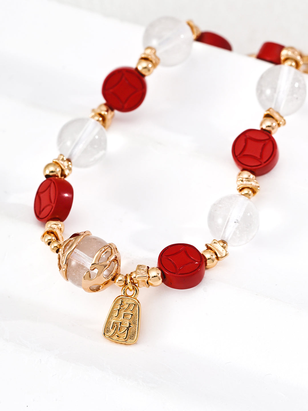 Rouge Fortune Quartz Bracelet