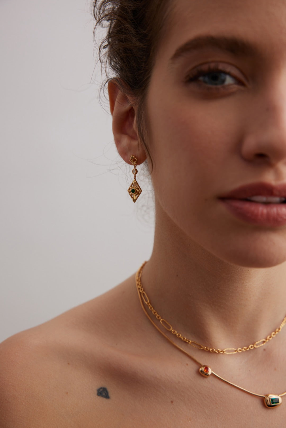 Aurelia Link Station Necklace