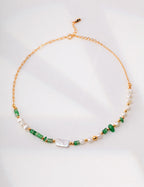 Verde Pearl Chain Necklace