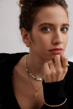 Verde Pearl Chain Necklace