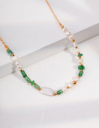 Verde Pearl Chain Necklace