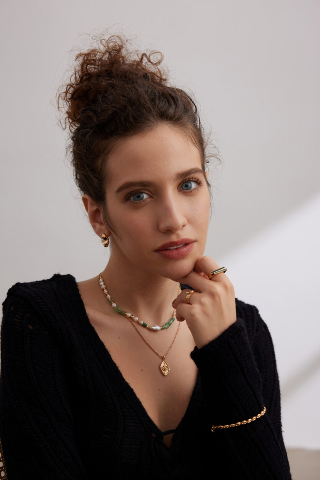 Verde Pearl Chain Necklace