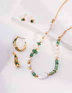 Verde Pearl Chain Necklace