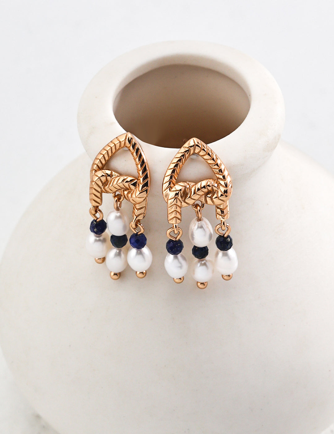 Marina Pearl Tassel Earrings Secondary image