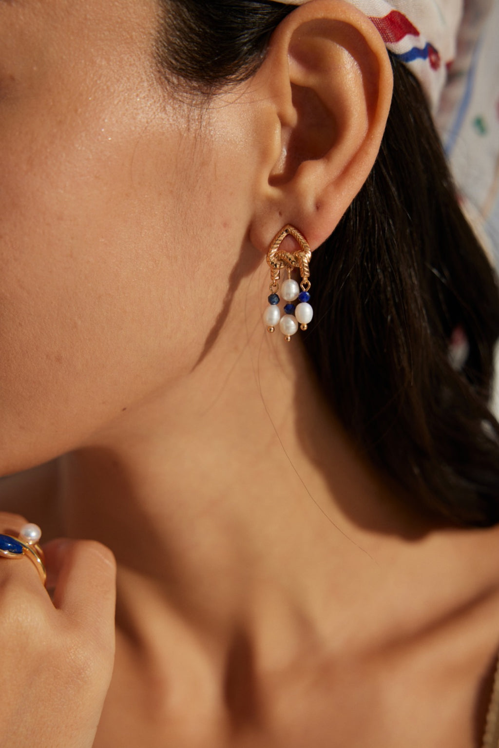 Marina Pearl Tassel Earrings